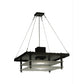 Meyda Lighting Atlantis 42 2-Light Blackwash Pendant Light With Contrail Mist Idalight Shade