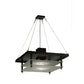 Meyda Lighting Atlantis 42 2-Light Blackwash Pendant Light With Contrail Mist Idalight Shade