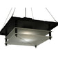 Meyda Lighting Atlantis 42 2-Light Blackwash Pendant Light With Contrail Mist Idalight Shade