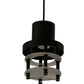 Meyda Lighting Atlantis 6" Blackwash Mini Pendant Light With Contrail Mist Idalight Shade