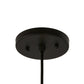Meyda Lighting Atlantis 6" Blackwash Mini Pendant Light With Contrail Mist Idalight Shade