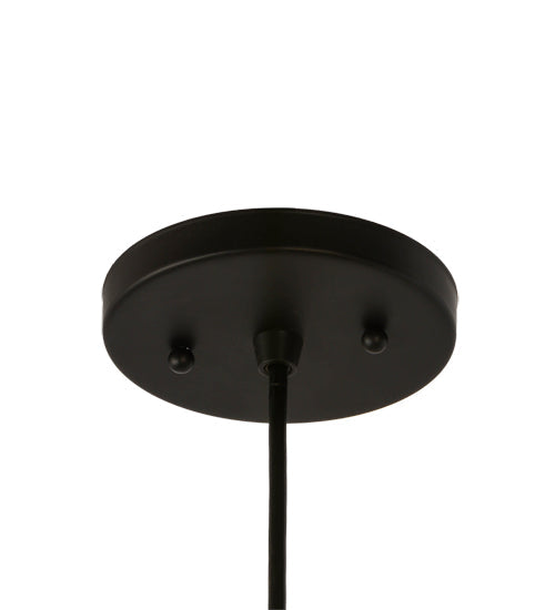 Meyda Lighting Atlantis 6" Blackwash Mini Pendant Light With Contrail Mist Idalight Shade