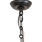 Meyda Lighting Atlas 42" 8-Light Blackwash & Copper Pendant Light