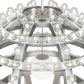Meyda Lighting Atlas 60" 277-Light Sparkle Silver Alva Chandelier With White Statuario Idalight Shade
