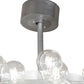 Meyda Lighting Atlas 60" 277-Light Sparkle Silver Alva Chandelier With White Statuario Idalight Shade