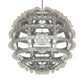 Meyda Lighting Atlas 60" 277-Light Sparkle Silver Alva Chandelier With White Statuario Idalight Shade