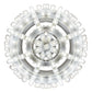Meyda Lighting Atlas 60" 277-Light Sparkle Silver Alva Chandelier With White Statuario Idalight Shade