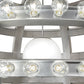 Meyda Lighting Atlas 60" 277-Light Sparkle Silver Alva Chandelier With White Statuario Idalight Shade