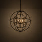 Meyda Lighting Atom Enerjisi 30" 6-Light Timeless Bronze Chandelier