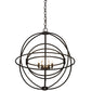 Meyda Lighting Atom Enerjisi 30" 6-Light Timeless Bronze Chandelier