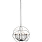 Meyda Lighting Atom Enerjisi 36" 12-Light Nickel And Solar Black Chandelier