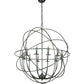 Meyda Lighting Atom Enerjisi 36" 12-Light Pewter Chandelier