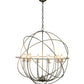Meyda Lighting Atom Enerjisi 36" 12-Light Pewter Chandelier