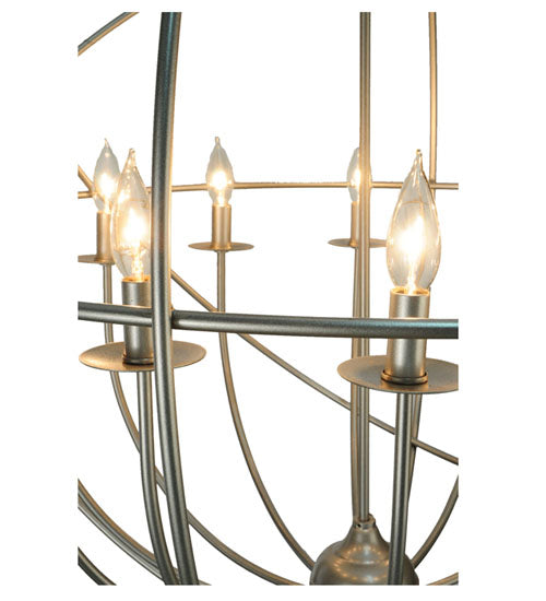 Meyda Lighting Atom Enerjisi 36" 12-Light Pewter Chandelier