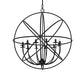 Meyda Lighting Atom Enerjisi 36" 12-Light Solar Black Chandelier