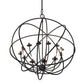 Meyda Lighting Atom Enerjisi 36" 12-Light Solar Black Chandelier