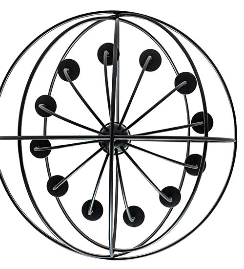 Meyda Lighting Atom Enerjisi 36" 12-Light Solar Black Chandelier