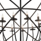 Meyda Lighting Atom Enerjisi 36" 12-Light Solar Black Chandelier