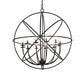 Meyda Lighting Atom Enerjisi 36" 12-Light Solar Black Chandelier