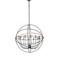 Meyda Lighting Atom Enerjisi 42" 12-Light Gunmetal Chandelier