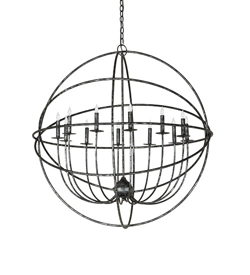 Meyda Lighting Atom Enerjisi 42" 12-Light Gunmetal Chandelier