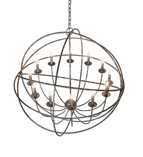 Meyda Lighting Atom Enerjisi 42" 12-Light Gunmetal Chandelier