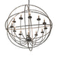 Meyda Lighting Atom Enerjisi 42" 12-Light Gunmetal Chandelier