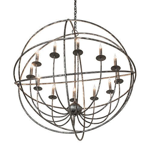 Meyda Lighting Atom Enerjisi 42" 12-Light Gunmetal Chandelier