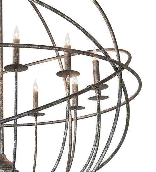 Meyda Lighting Atom Enerjisi 42" 12-Light Gunmetal Chandelier