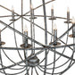Meyda Lighting Atom Enerjisi 42" 12-Light Gunmetal Chandelier