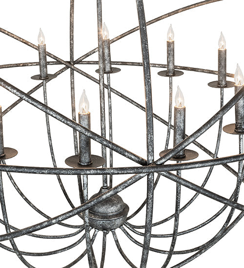 Meyda Lighting Atom Enerjisi 42" 12-Light Gunmetal Chandelier