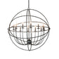 Meyda Lighting Atom Enerjisi 42" 12-Light Gunmetal Chandelier