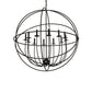 Meyda Lighting Atom Enerjisi 42" 12-Light Solar Black Chandelier