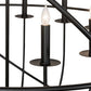 Meyda Lighting Atom Enerjisi 42" 12-Light Solar Black Chandelier