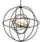 Meyda Lighting Atom Enerjisi 43" 8-Light Midnight Chandelier With Amber Faux Candlelight