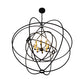 Meyda Lighting Atom Enerjisi 43" 8-Light Midnight Chandelier With Amber Faux Candlelight