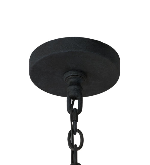 Meyda Lighting Atom Enerjisi 43" 8-Light Midnight Chandelier With Amber Faux Candlelight