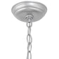 Meyda Lighting Atom Enerjisi 43" 8-Light Nickel Chandelier With Amber Faux Candlelight