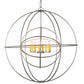 Meyda Lighting Atom Enerjisi 43" 8-Light Nickel Chandelier With Amber Faux Candlelight