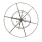 Meyda Lighting Atom Enerjisi 43" 8-Light Nickel Chandelier With Amber Faux Candlelight