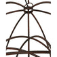 Meyda Lighting Atom Enerjisi 43" 8-Light Rusty Nail Chandelier With Amber Faux Candlelight
