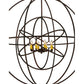 Meyda Lighting Atom Enerjisi 43" 8-Light Rusty Nail Chandelier With Amber Faux Candlelight