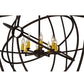 Meyda Lighting Atom Enerjisi 43" 8-Light Rusty Nail Chandelier With Amber Faux Candlelight