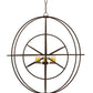 Meyda Lighting Atom Enerjisi 43" 8-Light Rusty Nail Chandelier With Amber Faux Candlelight