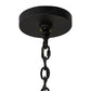 Meyda Lighting Atom Enerjisi 43" 8-Light Textured Black Chandelier With Black Faux Candlelight