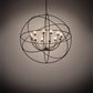 Meyda Lighting Atom Enerjisi 54" 12-Light Oil Rubbed Bronze Chandelier