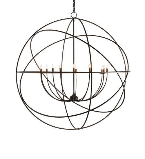 Meyda Lighting Atom Enerjisi 54" 12-Light Oil Rubbed Bronze Chandelier