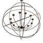 Meyda Lighting Atom Enerjisi 54" 12-Light Oil Rubbed Bronze Chandelier