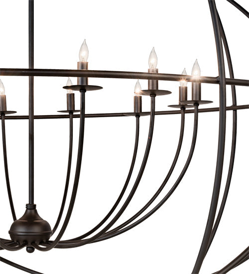 Meyda Lighting Atom Enerjisi 54" 12-Light Oil Rubbed Bronze Chandelier