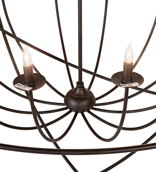 Meyda Lighting Atom Enerjisi 54" 12-Light Oil Rubbed Bronze Chandelier